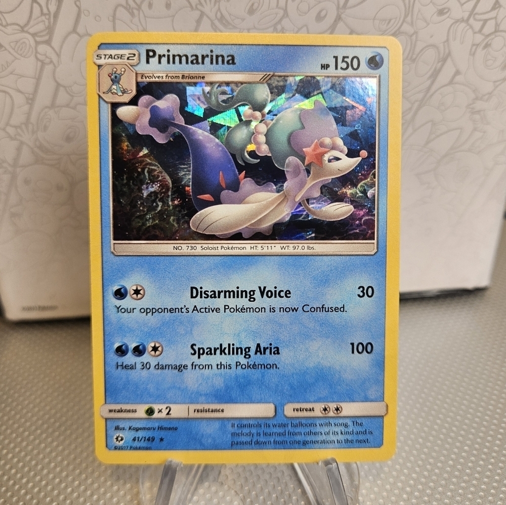 Primarina 41/149 Pokemon TCG Holo Rare